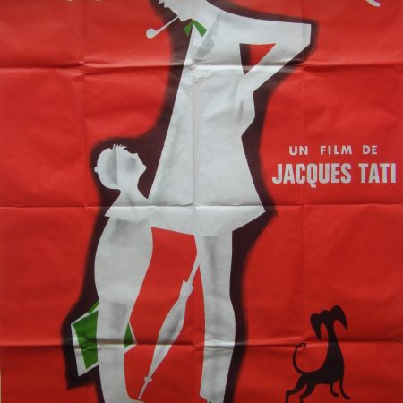 1970s Re-issue French Grande Movie Poster for 'Mon Uncle' by Jacques Tati