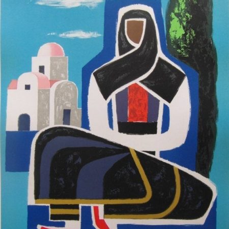 Original 1960s Air France Poster 'Greece' by Guy Georget