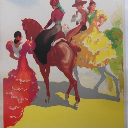 Original 1949 Spanish Travel/Destination Poster by Marcias J Morell