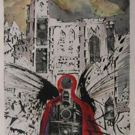 Original 1970 Salvador Dali French National Railways Small Format Poster 'Alsace'