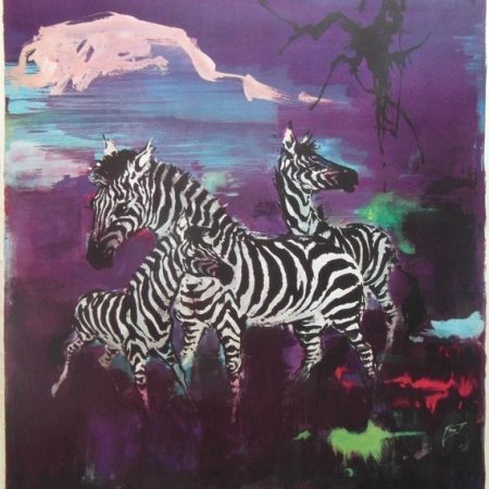 Original 1950s Scandinavian Airline Systems Travel Poster 'Africa'