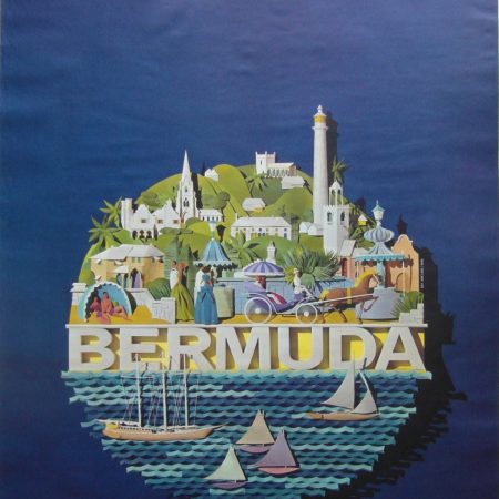 1950s Pan Am Poster 'Bermuda' by Ray Ameijide