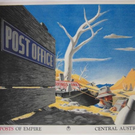 Original 1937 'Outposts Of Empire, Central Australia' GPO Poster
