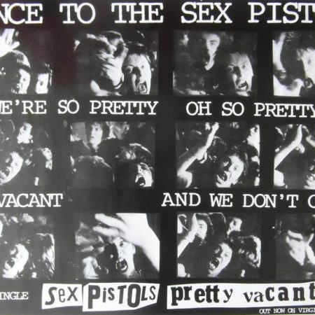 Original 1977 Sex Pistols Promotional Poster for the Single 'Pretty Vacant'
