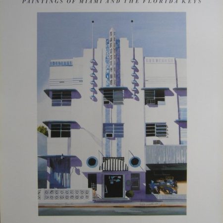 Original 1988 Exhibition Poster - Francis Kyle Gallery Art Deco Paintings of Miami and the Florida Keys