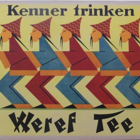 1930s German Art Deco Tea Advertising Poster