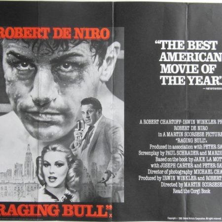 1980 Original Robert De Niro 'Raging Bull' British Quad