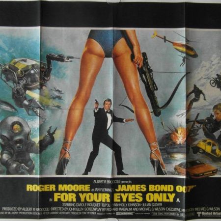 Original 1981 James Bond 'For Your Eyes Only' UK Quad Poster