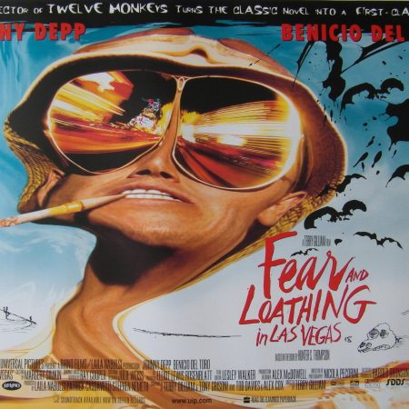 Original 1998 UK Quad Poster for the Film 'Fear and Loathing in Las Vegas'