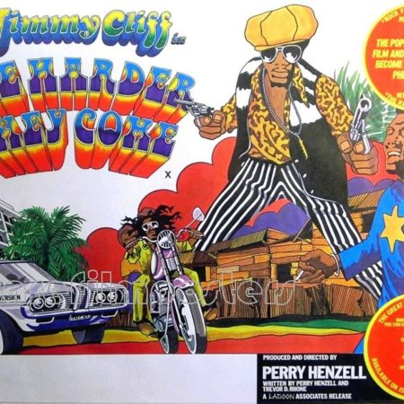 1977 Re-Release UK Quad Poster for 'The Harder they Come'